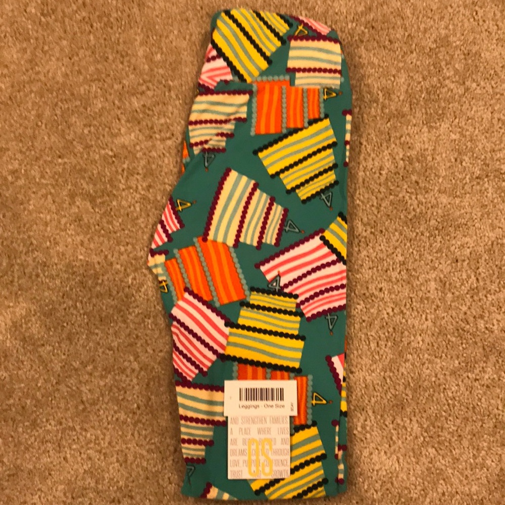 OS LuLaRoe Birthday Leggings. Extremely RARE